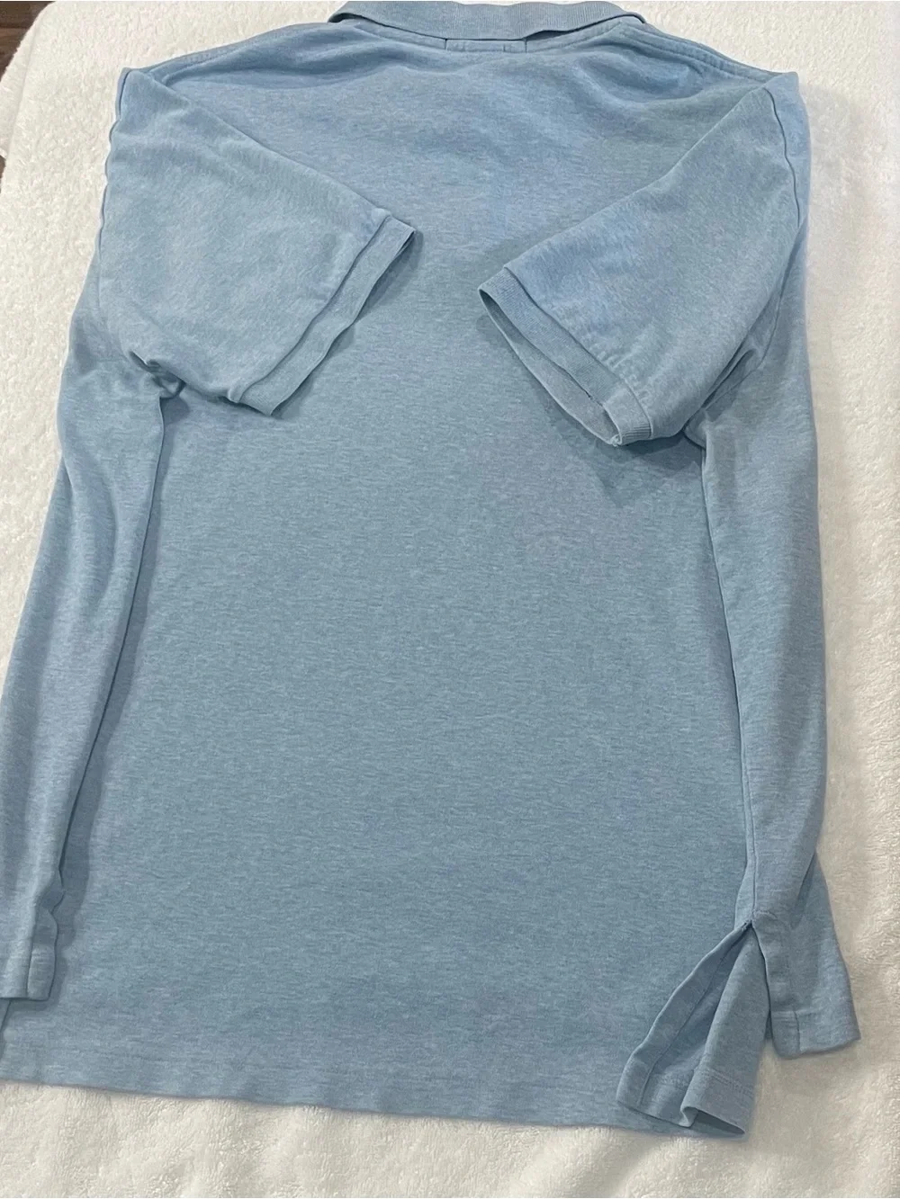 Ralph Lauren Polo Shirt - Sky Blue with Burgundy Pony